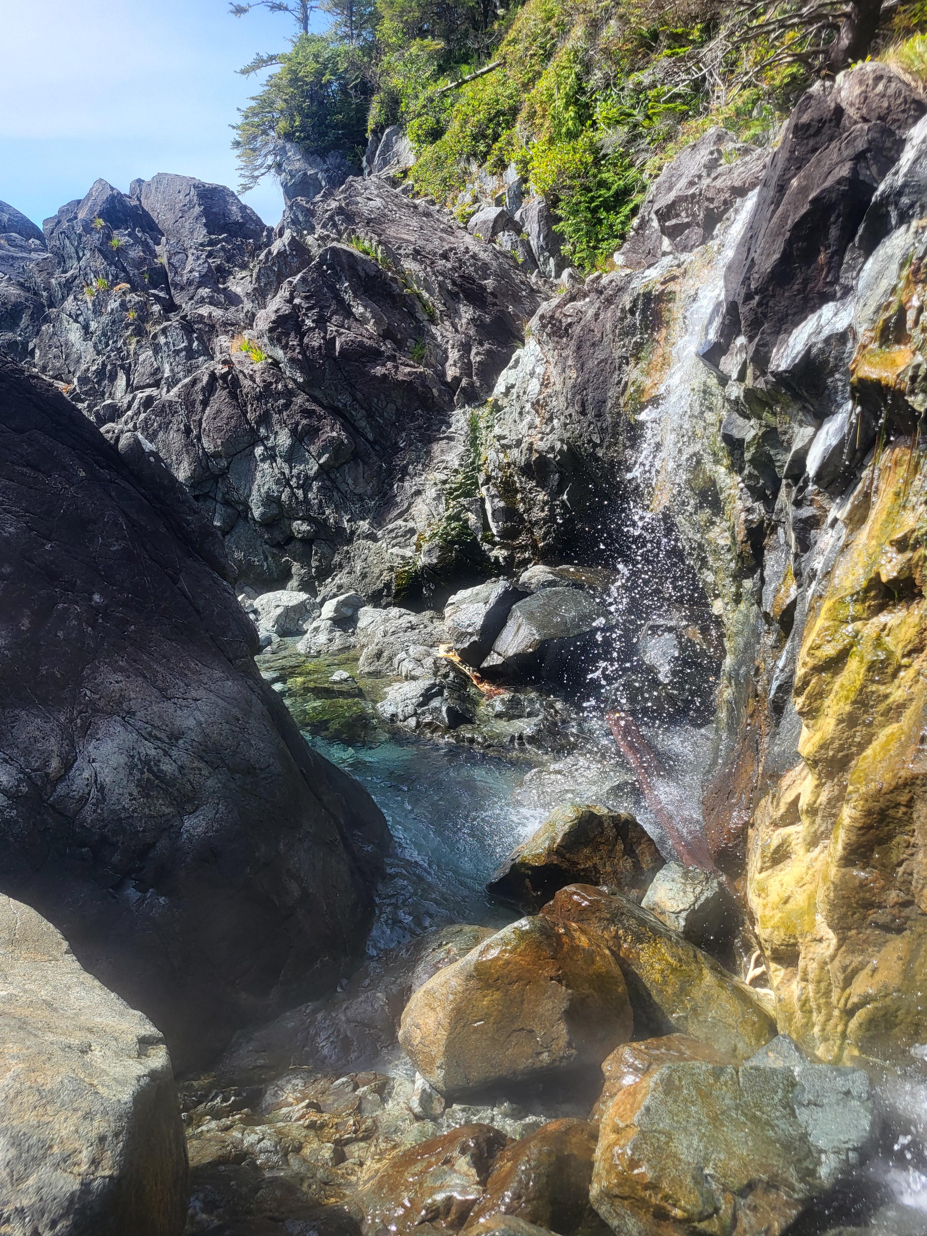 Hot Springs Cove tour - natural geothermal pools overlooking the Pacific Ocean